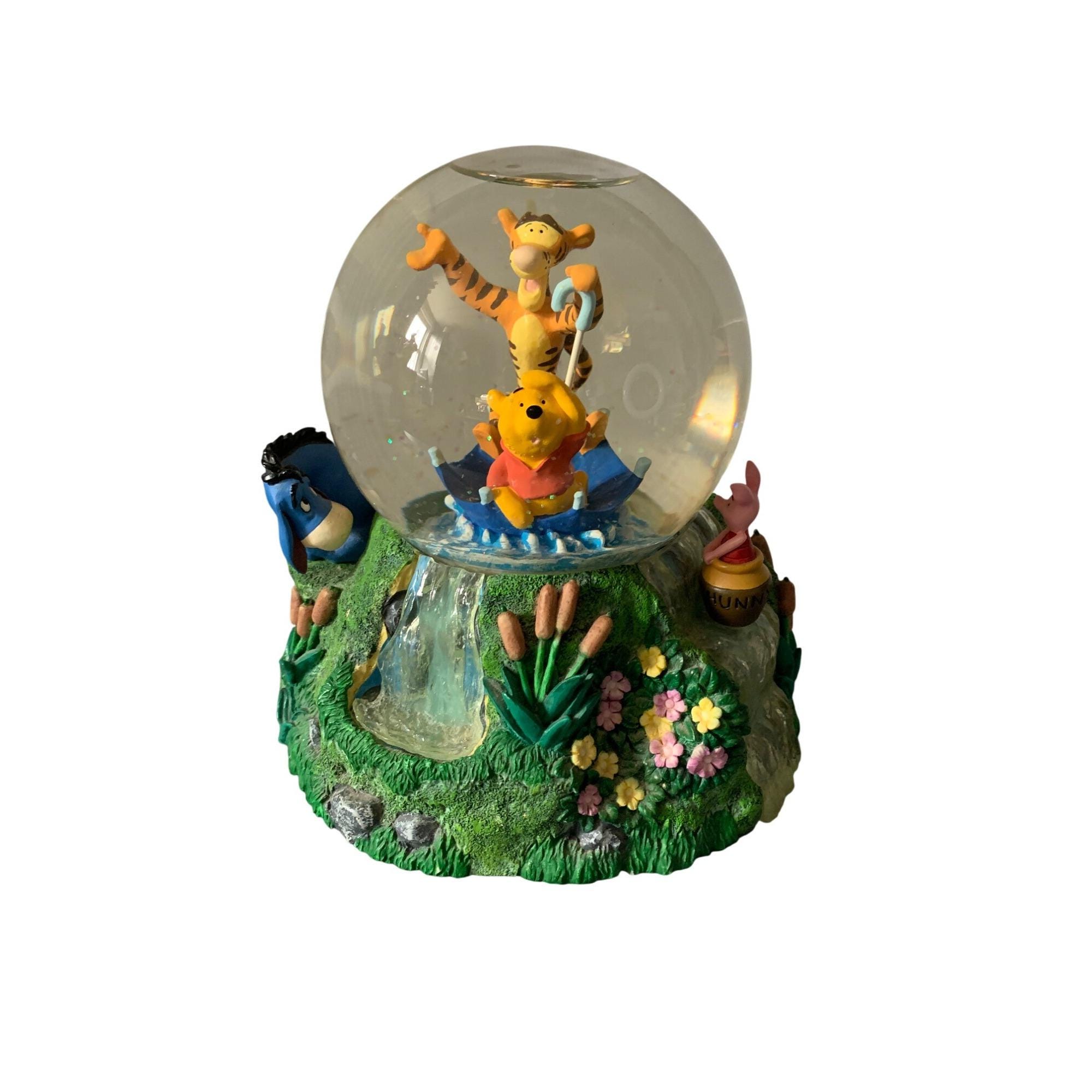 Disney Winnie the Pooh Musical Snow Globe Rotate Playing 
