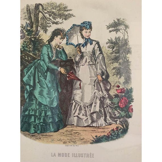 La Mode Illustrée Gilquin Victorian Ladies Framed Wall Print 13