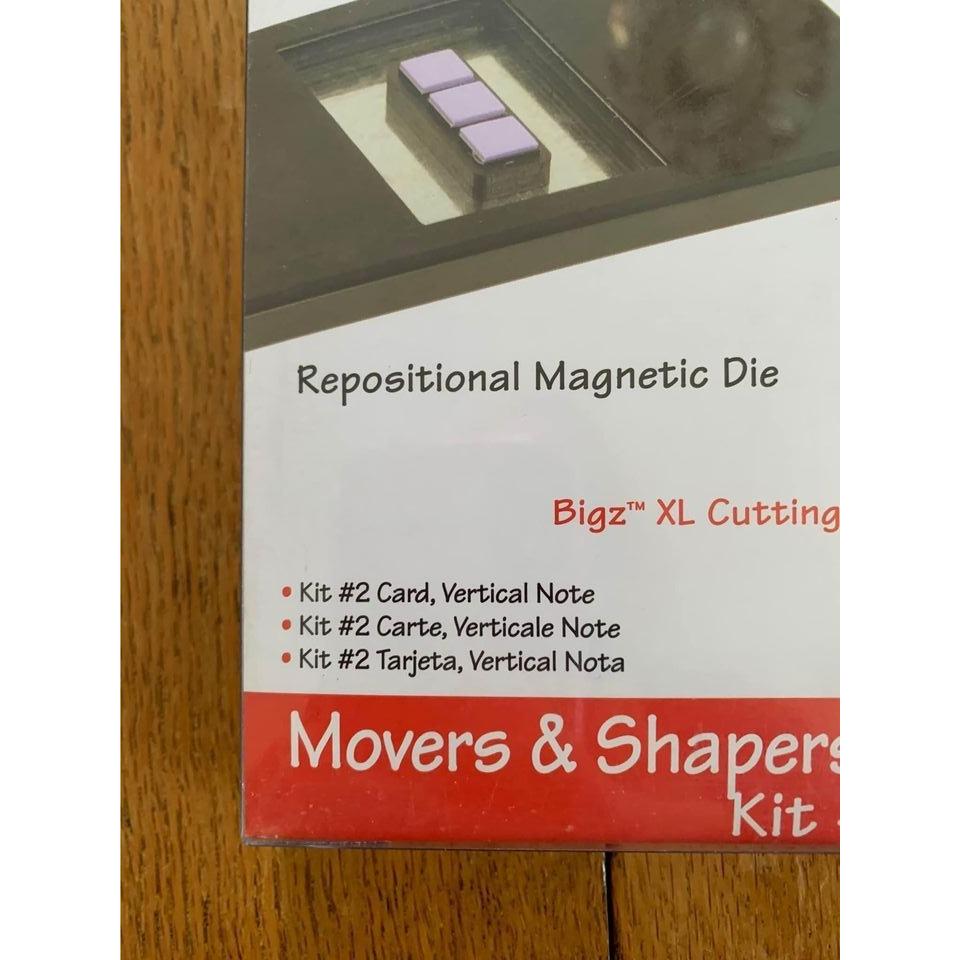 Sizzix Movers & Shapers Kit #2 Card Vertical Note Magnetic Die