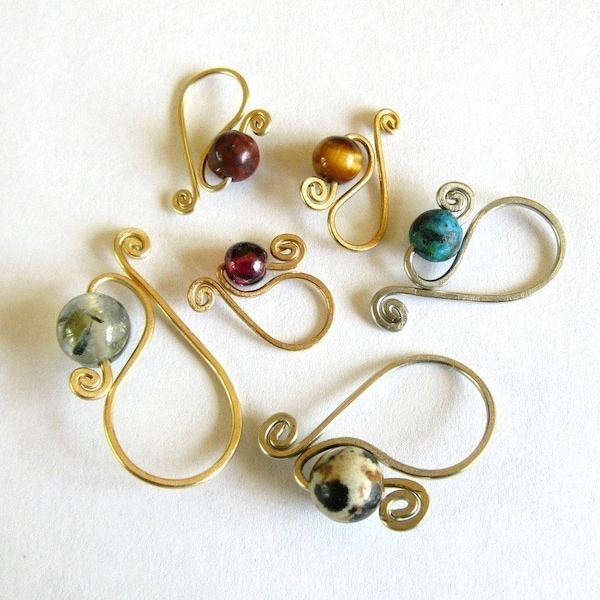 Removable stitch markers - custom mto mixed set of 4 Widgets  - XS, S, M, L  (3.75-9mm)