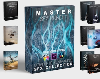 Paquete de efectos de sonido cinematográficos de Hollywood FX 2024, efectos de sonido profesionales para películas, YouTube, podcast, edición de video, sonidos para creación de contenido