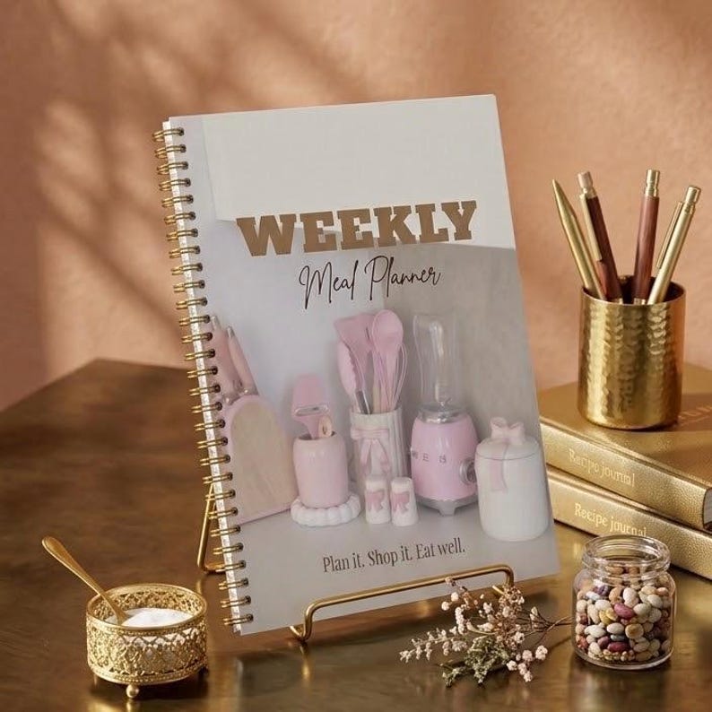 Weekly Meal Planner, Budget & Grocery List, Digital Download - Etsy