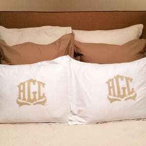 Monogrammed Applique Pillow Sham image 3