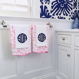 Applique Monogrammed Guest Towel image 1