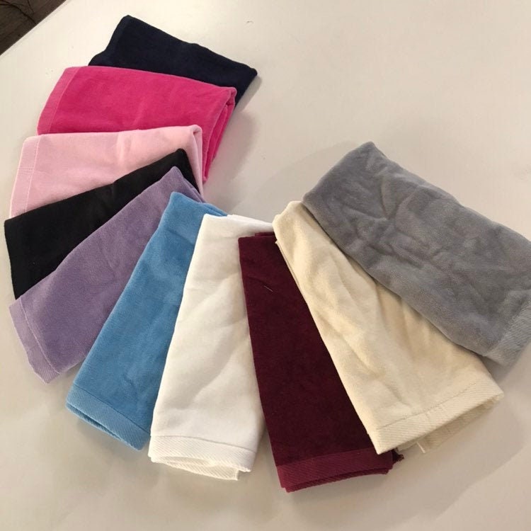 Applique Terry Velour Hand Towel Etsy