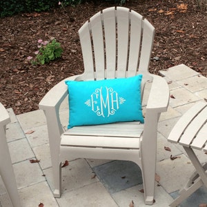 Monogrammed Outdoor Pillow image 5