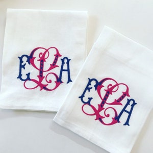 Monogrammed Cotton Kitchen Towel