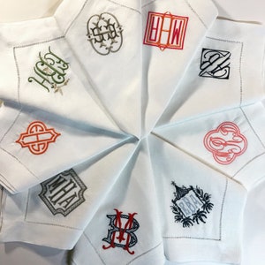 Monogrammed Linen Napkin - Set of Four