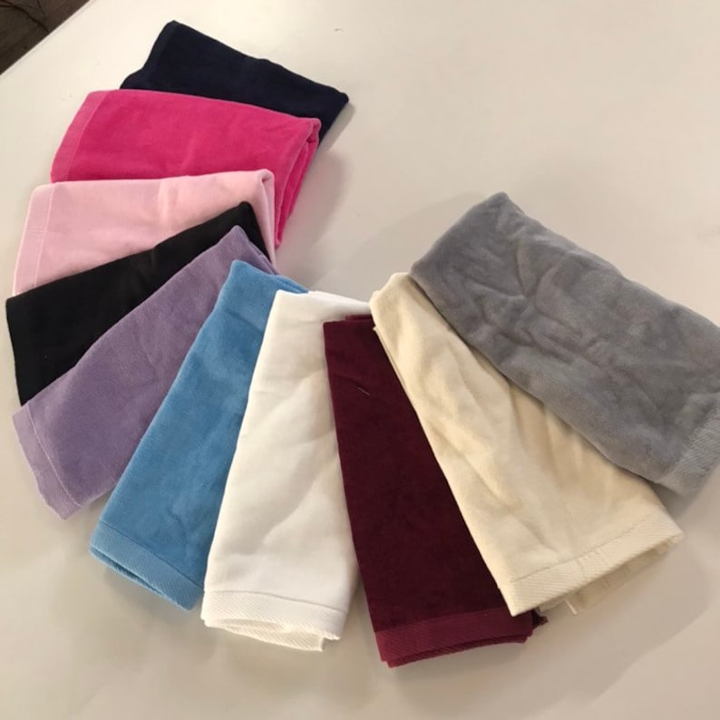 Monogrammed Pagoda Velour Hand Towel Etsy