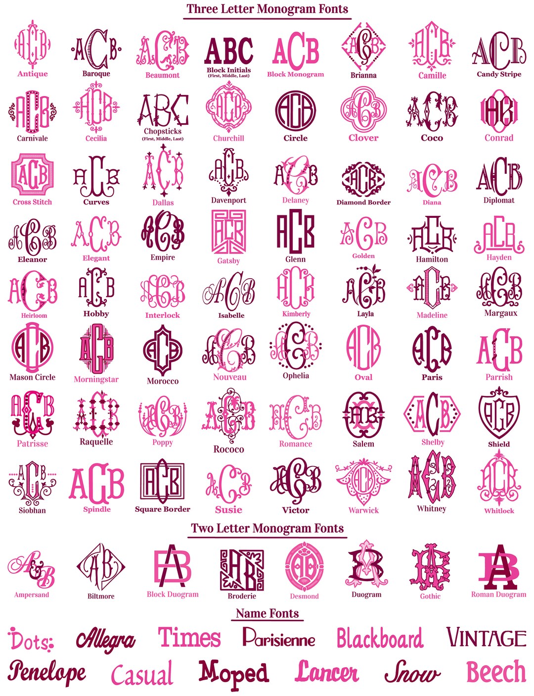 Monogram Proof - Etsy