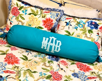 Applique Monogrammed 36" Bolster Pillow