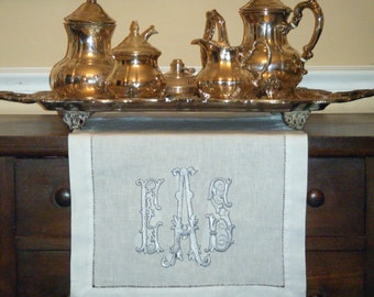 Monogrammed Table Runner