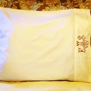 Monogrammed Pillowcase