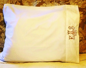 Monogrammed Pillowcase