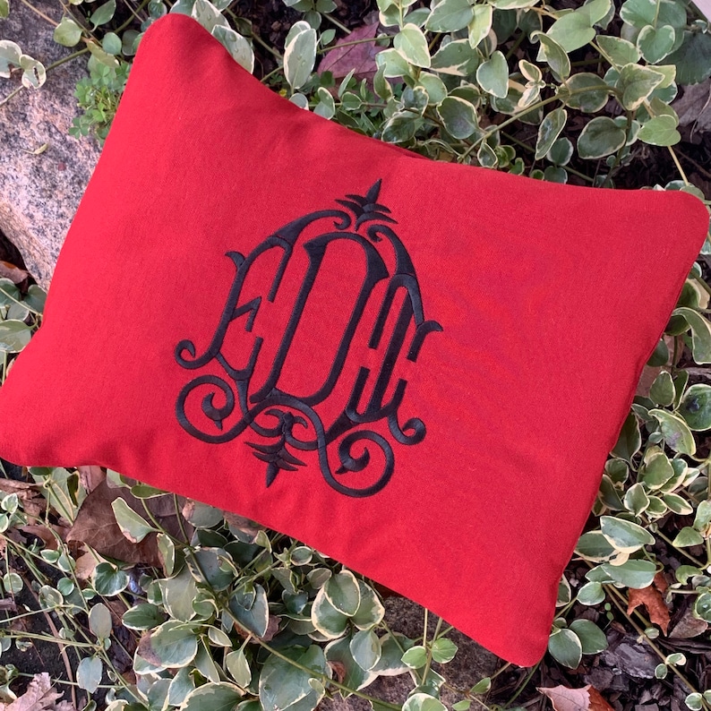 Monogrammed Outdoor Pillow image 3