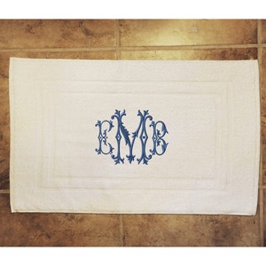 Monogrammed Bath Mat image 2