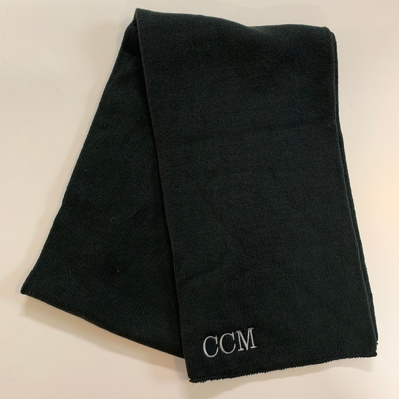 Mens Monogrammed Scarf Etsy