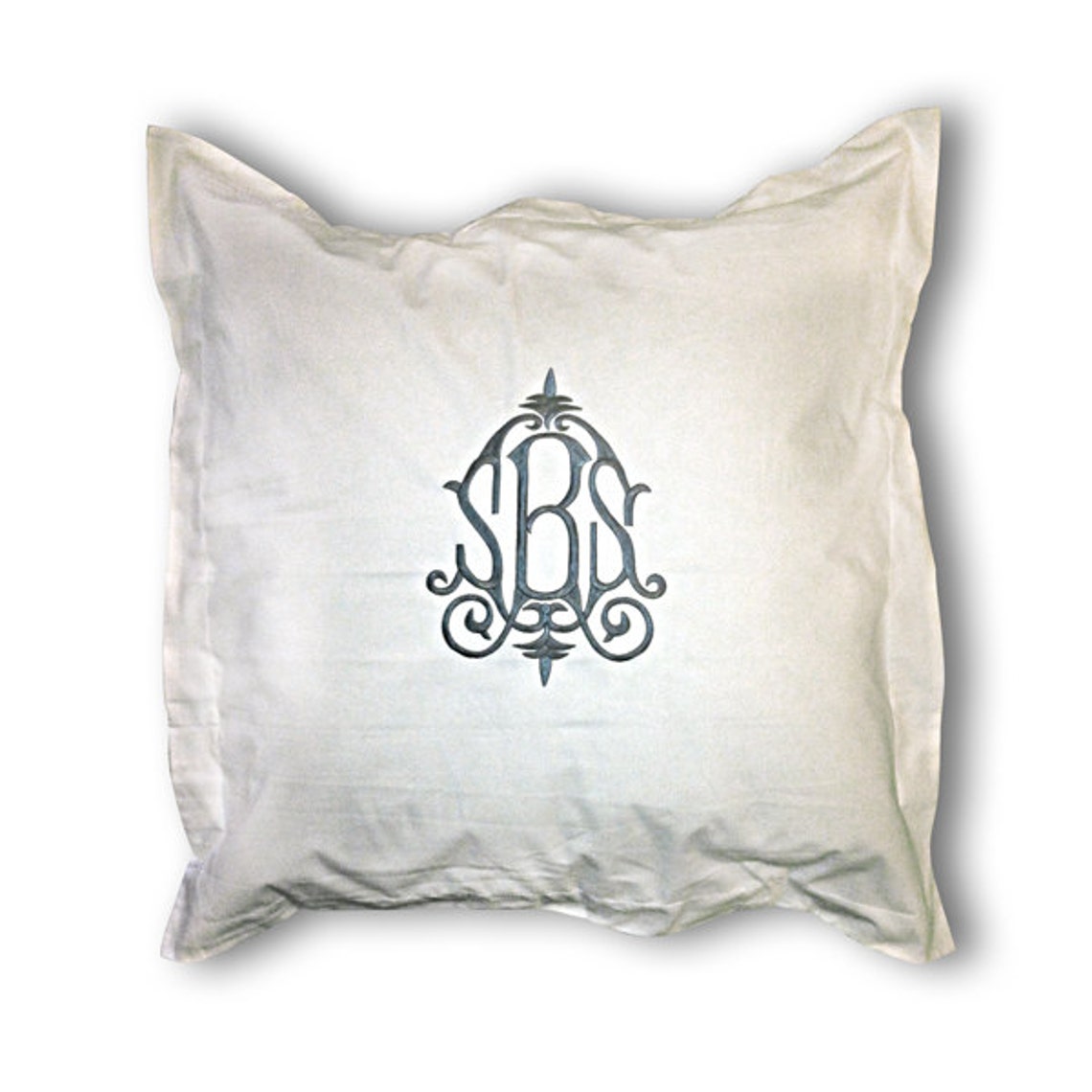 Monogrammed Euro Sham Etsy