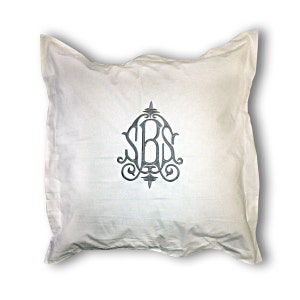 Monogrammed Euro Sham image 1