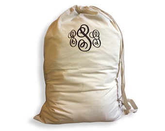 Monogrammed Laundry Bag