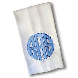 Applique Monogrammed Guest Towel image 5