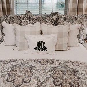 Monogrammed Applique Hemstitch Pillow image 4