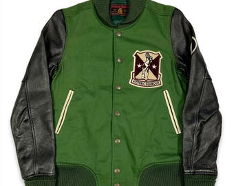 Vintage HYSTERIC GLAMOUR Leather Bomber Jacket | Rib Knit Collar