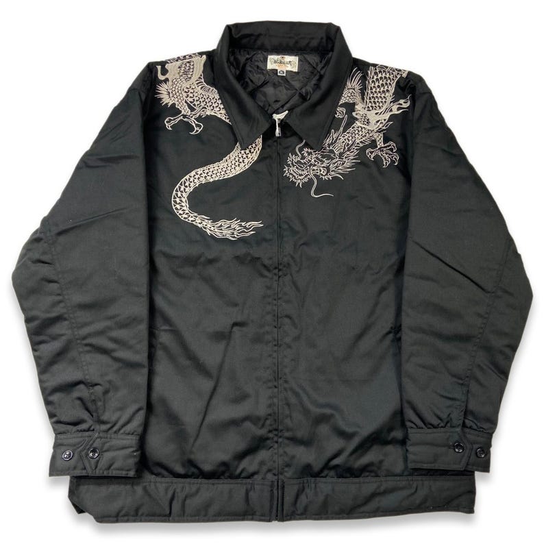 Korango Dragon Lined Chunky Knit Jacket - Green/Grey/Charcoal