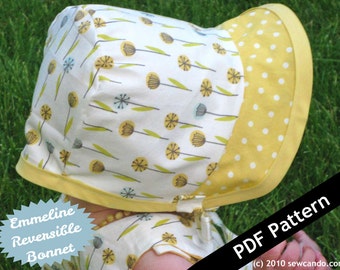 Sew Can Do Reversible Emmeline Bonnet PDF Pattern