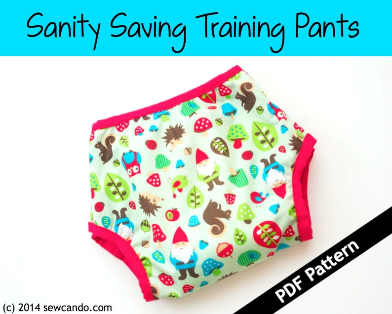 Sanity Saving Training Pants PDF Pattern image 1