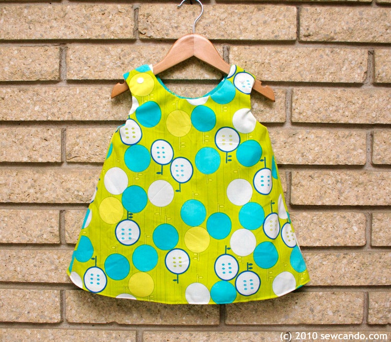 Sew Can Do Reversible Serena Baby Dress PDF Pattern image 2