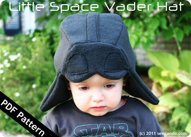 Little Space Vader Hat PDF Pattern image 0