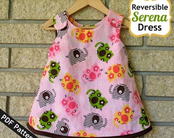 Sew Can Do Reversible Serena Baby Dress PDF Pattern