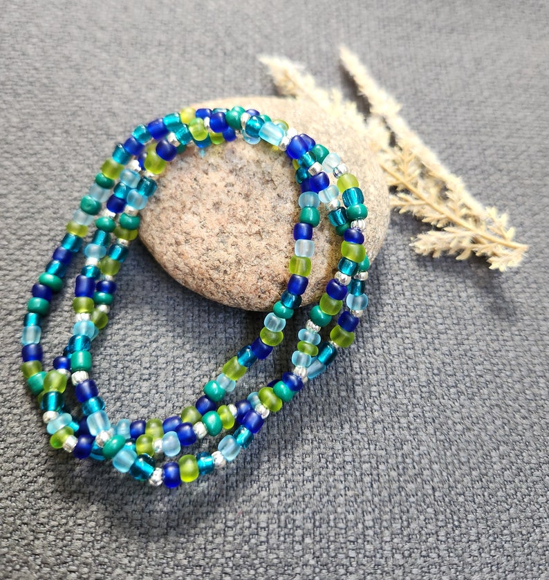 Trade Bracelet, Giant Seed Bead Under the Sea Etsy
