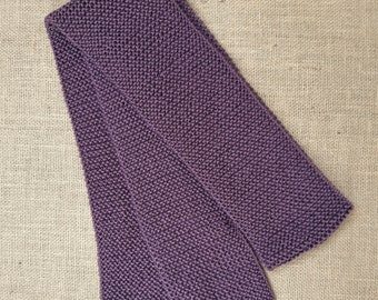 Handknit Scarf - French Lilac