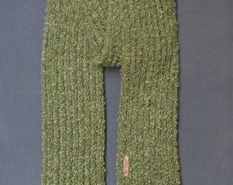 Handknit Scarf - Moss Green