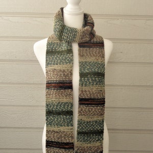 Handknit Scarf - Horizontal Stripes