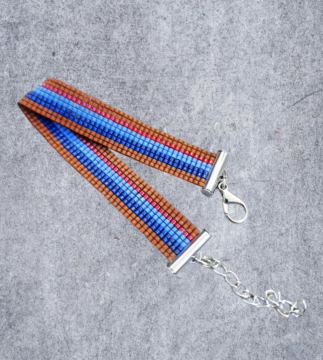 Seed Bead Loom Bracelet Etsy