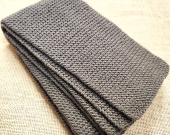 Handknit Scarf - Taupe