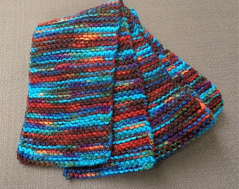 Handknit Scarf - Wild Stripes