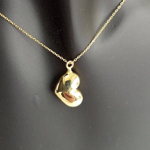 14K Gold Heart Cremation Urn Necklace: Memorial Ash Pendant, Free Engraving