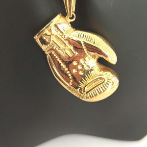 14K Real Gold Boxing Glove Pendant, Great Gift For Boxing Funs, Memorial Ash Pendant, Keepsake Boxing Glove Urn Pendant Necklace For Gift