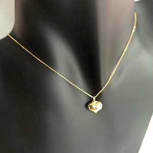14K Gold Heart Cremation Urn Necklace: Memorial Ash Keepsake Pendant