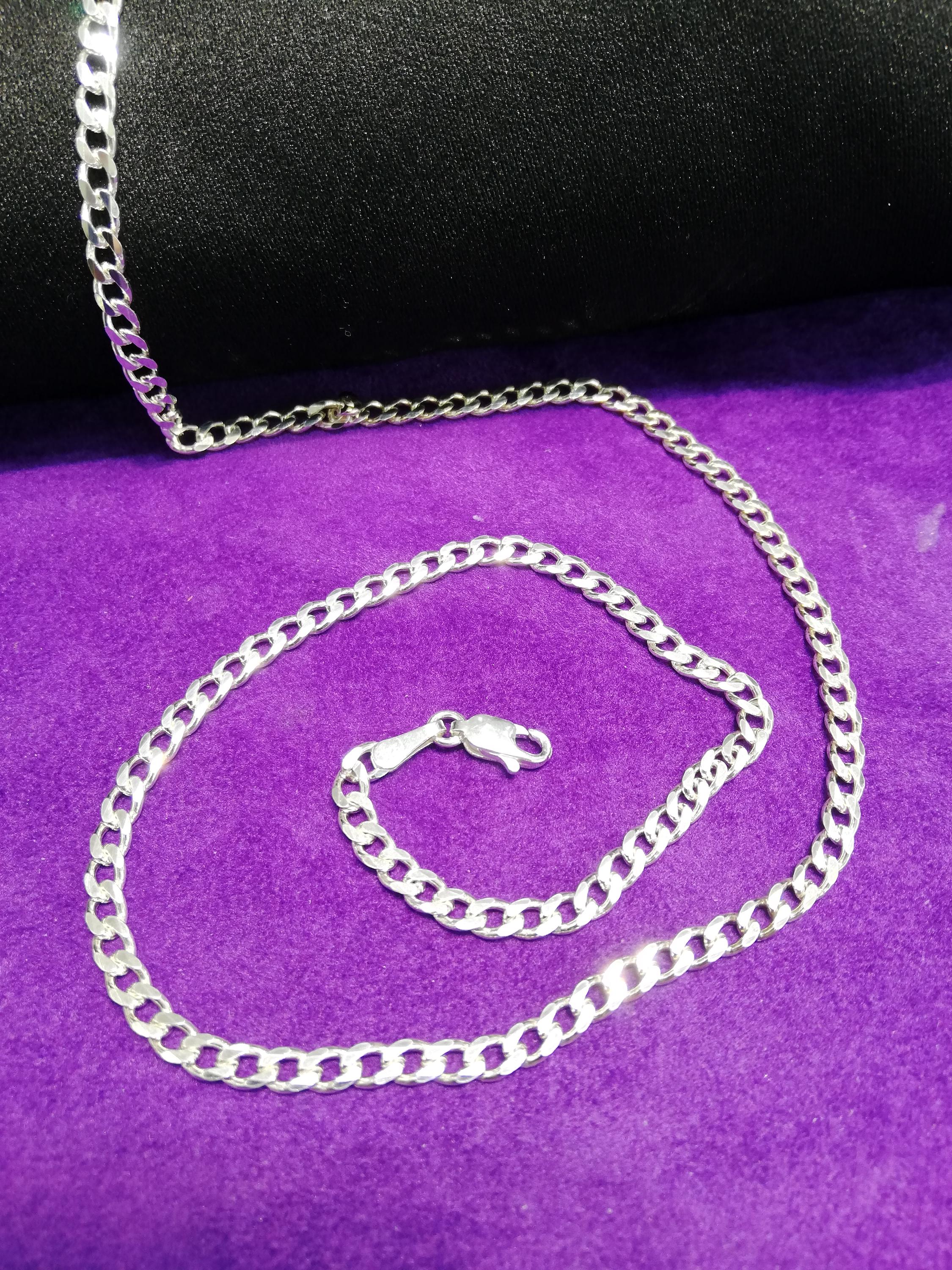 Collana Cuba Donna In Argento 925 - Senza Ciondolo | Lunghezza Regolabile 40-75 Cm - Foto 13