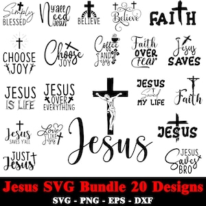Blessed Jesus Cross SVG Pack - Christian SVG