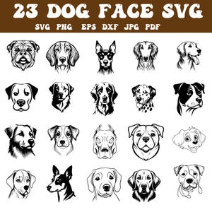 Dog Heads SVG Bundle - Complete Dog Breeds Svg - Dog Heads Clipart - Instant Download - Dog Heads for Cricut Svg - Dog Silhouette Svg