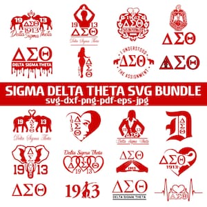 Paquete SVG Delta Sigma Theta: Clipart de la hermandad DST (archivos digitales)