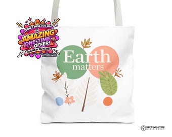 Earth Matters Tote Bag: Miljövänlig återanvändbar bärväska
