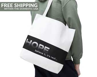 HOPE-tygväska – Tro det, det är verkligt | Inspirerande och miljövänlig väska