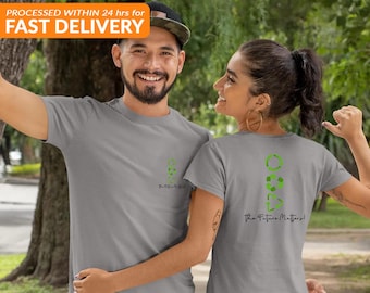 Miljövänlig t-shirt: Återvunnen bomullsblandning, 'Framtiden spelar roll'